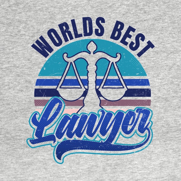 Attorney T Shirt | Vintage Retro Sunset by Gawkclothing